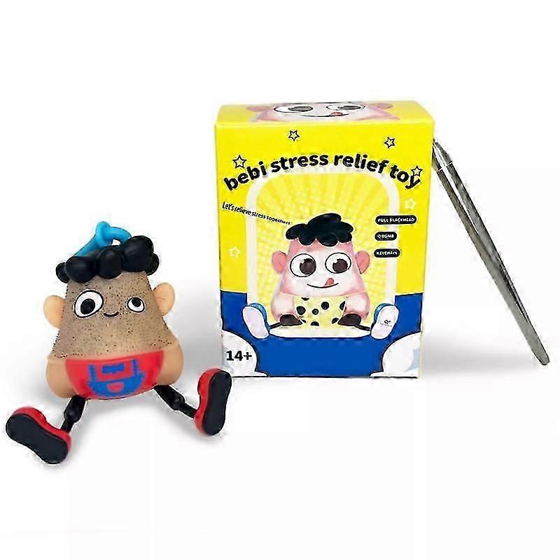 Newly Released Pimple Popping Decompression Toy- A funny blackhead & beard