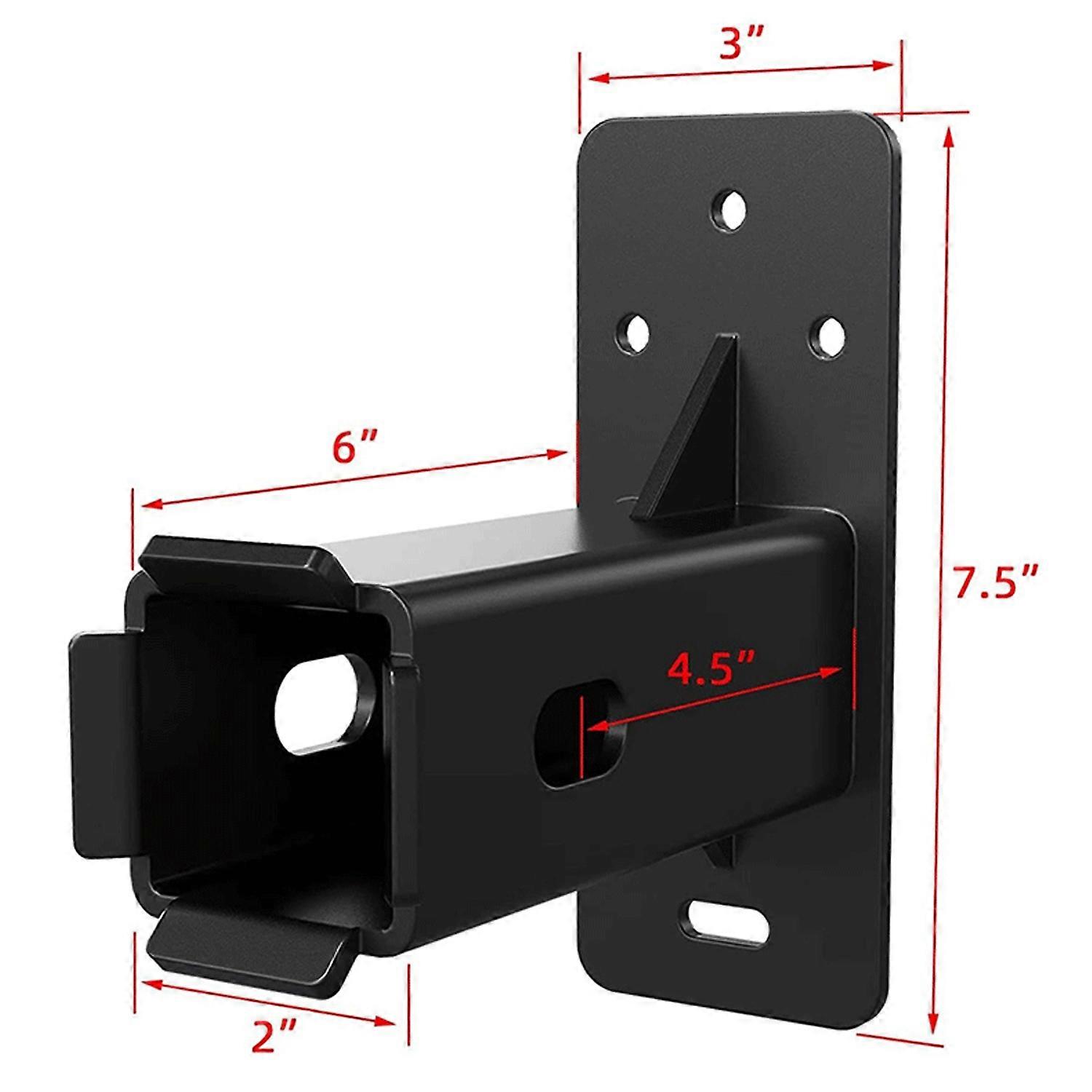 2 Inch Hitch Wall Mount Heavy Duty Bike Rack Garage Organizer Metal Trailer Hitch Receiver Load up t