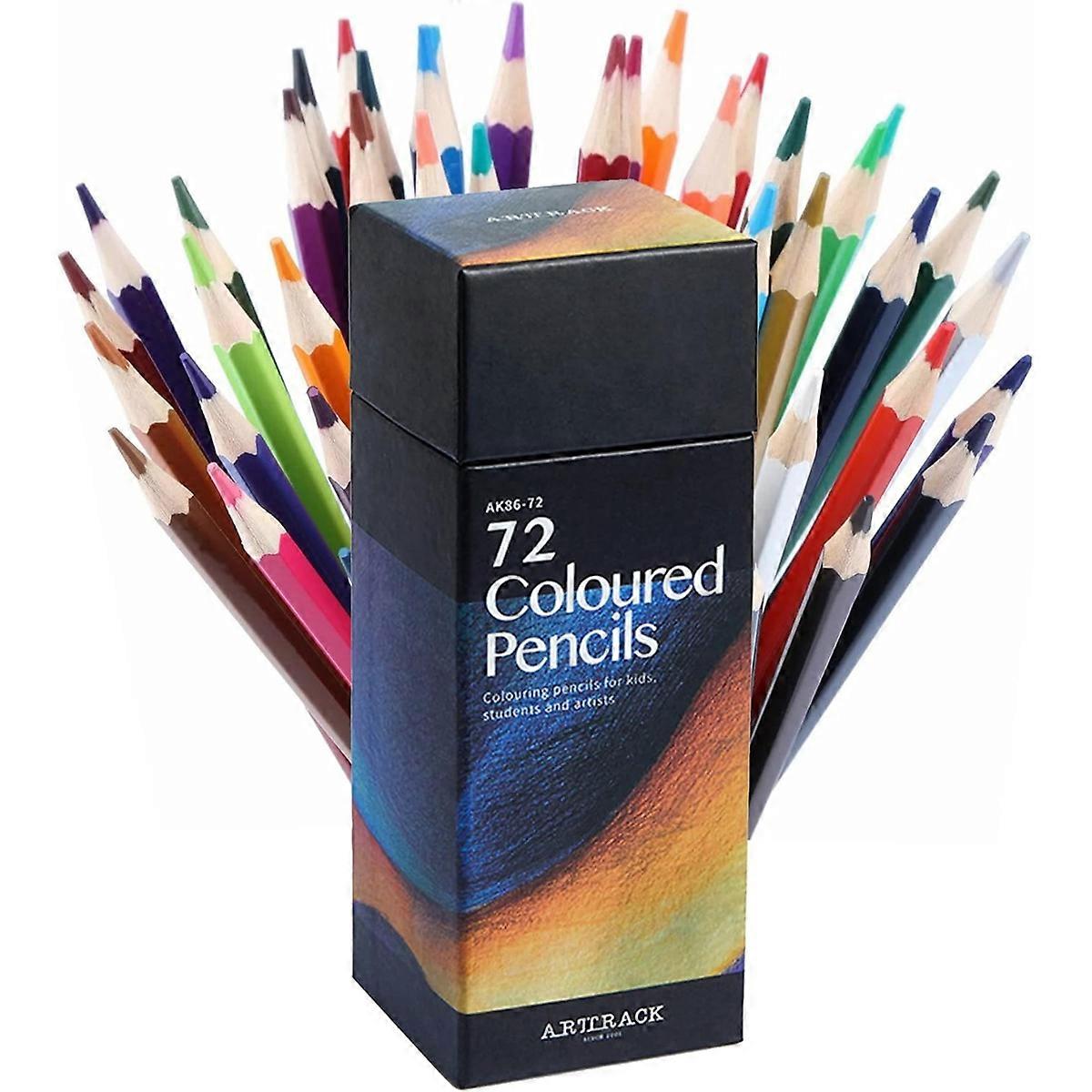 Artisan's Palette, Non-Toxic Colored Pencils With High Pigmentation For Blendable Effects, Creamy Soft Core And Clear Color Identification, 72