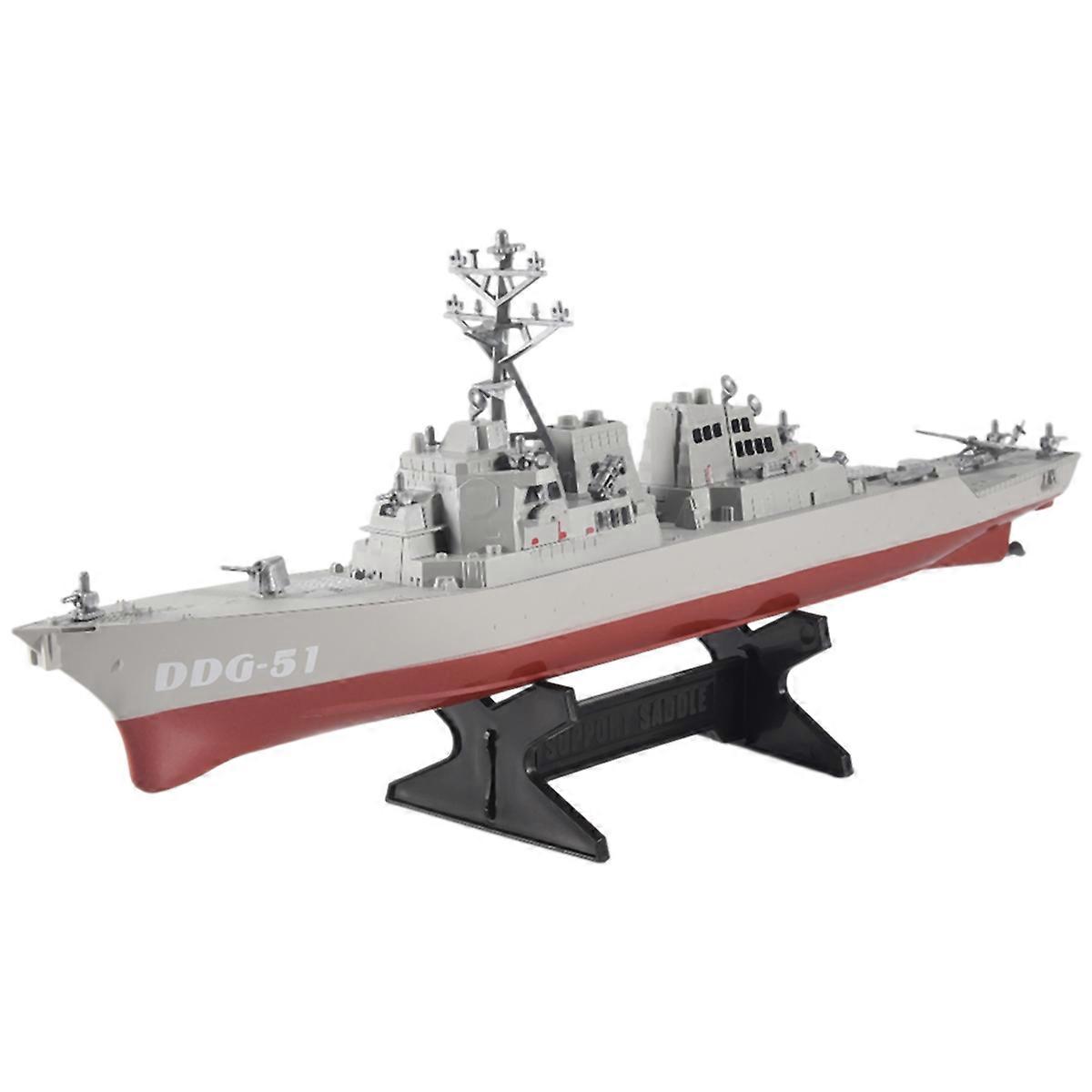 Guided Missile Ship Model Static Toys with Display Stand Warship Model DIY Educational Toys Hobbies