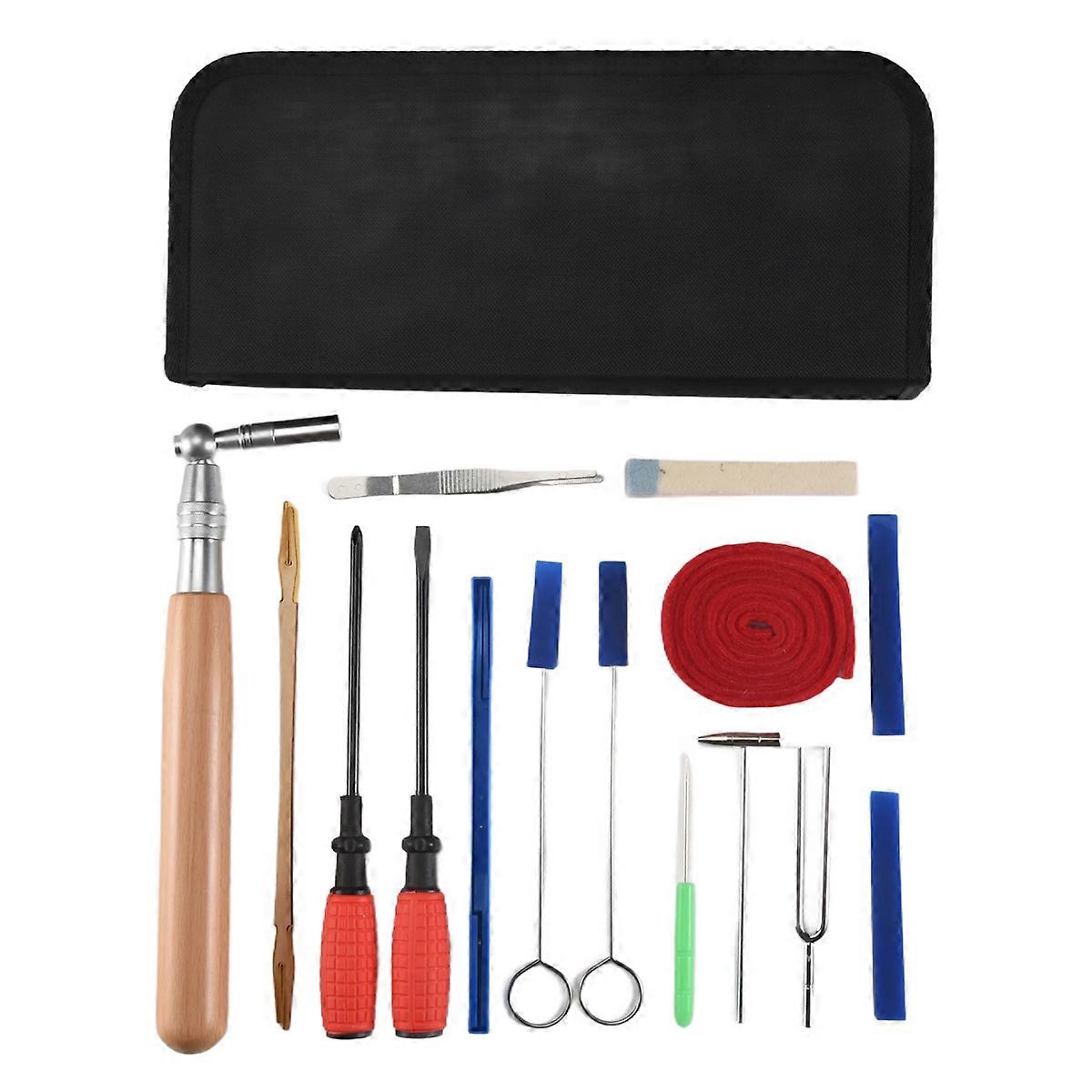 Piano Tuning Kit 16Pcs Professional Piano Tuners Tools Set