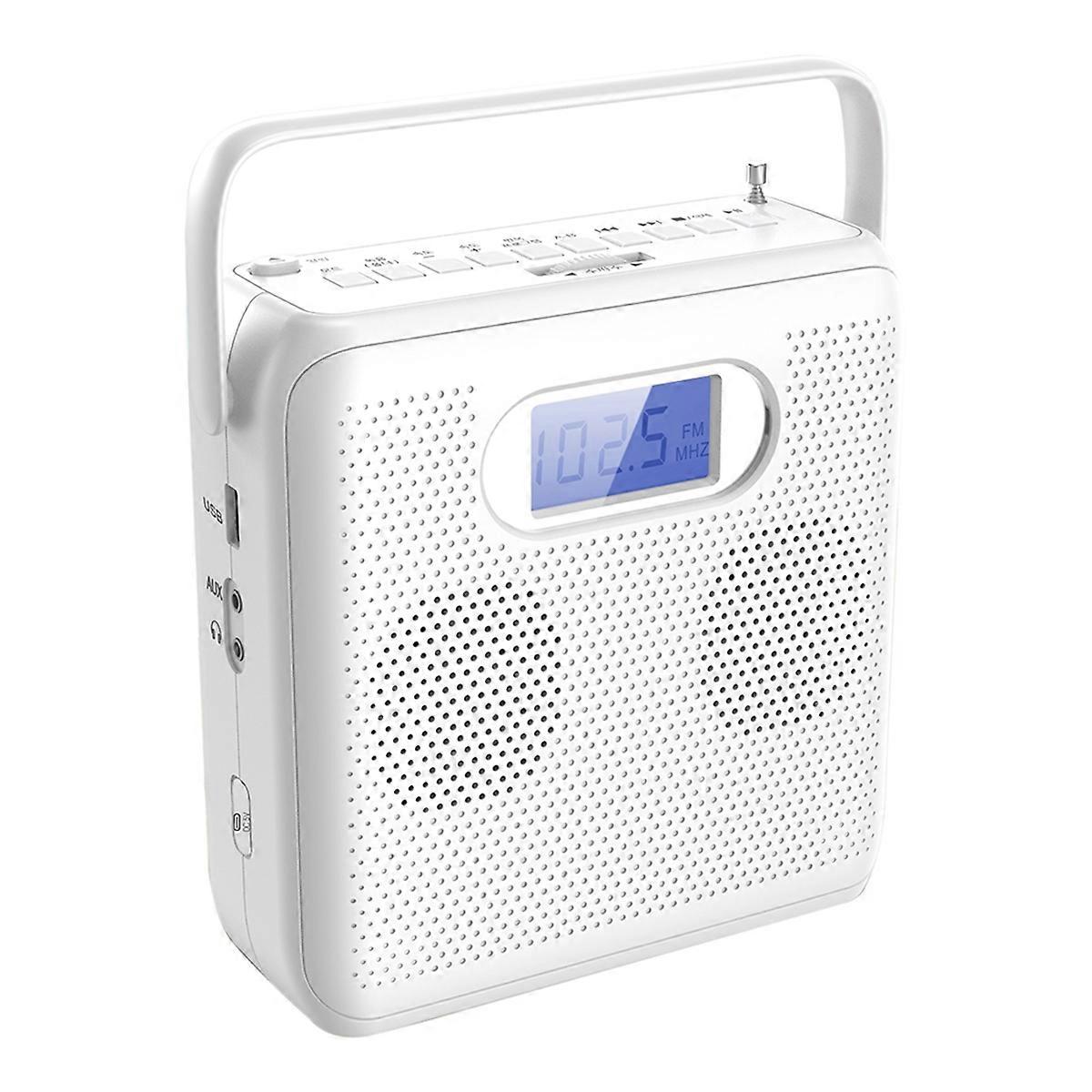 Portable Bluetooth CD Player with Vertical Design, CD Boombox Speakers, FM Radio, Support USB, AUX ,
