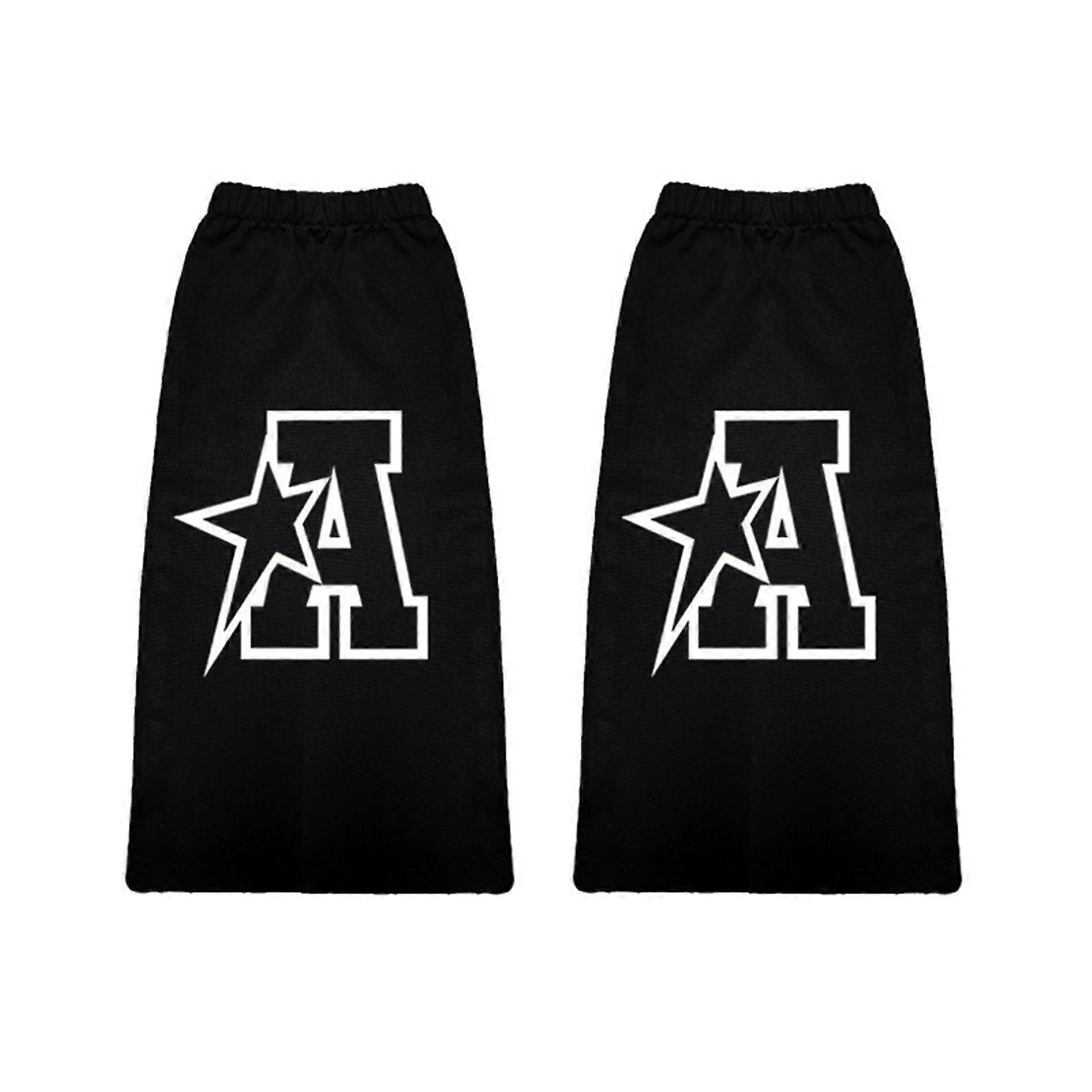 女性と女の子のためのフレアレッグウォーマースウィートクールレッグウォーマーパンクロングレッグソックスファッションレッグカバーストリートウェアギフトブラック