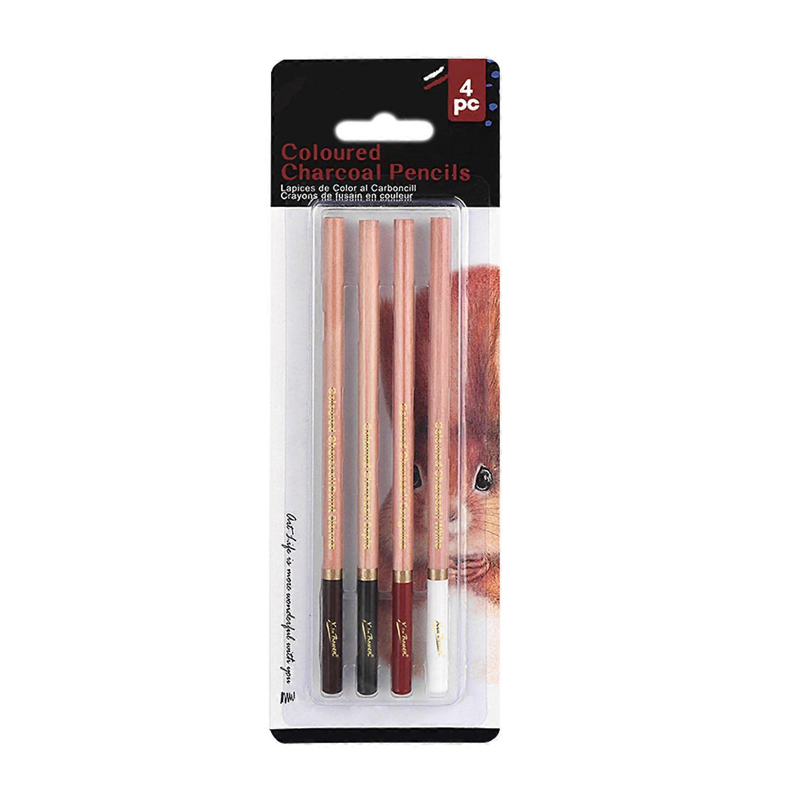 2/3/4x/Set White Charcoal Pencils Drawing Pencils Highlight Pencil Sketching Pencil for Drawing Sketching and Shading