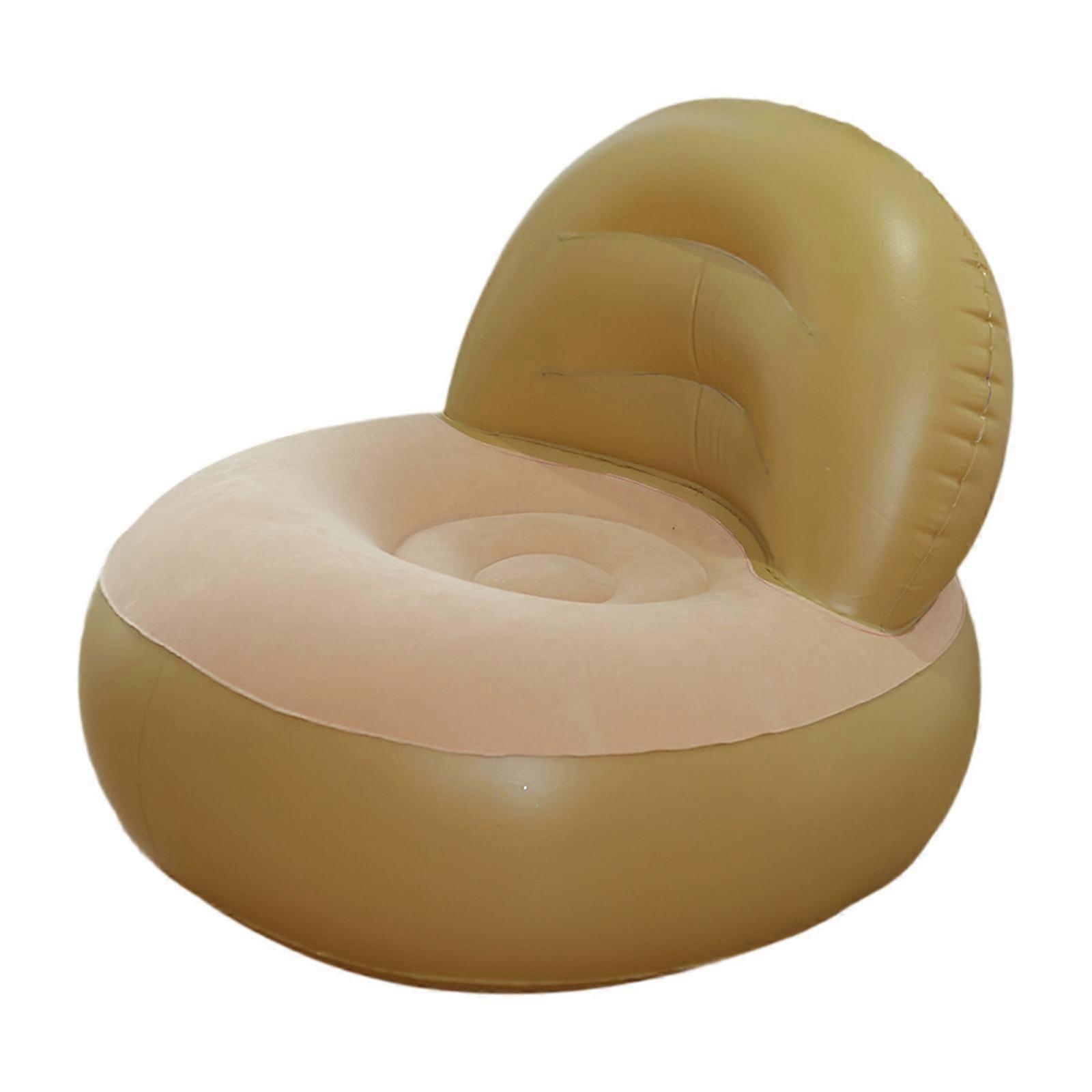 Inflatable Sofa with Backrest Multifunctional Portable Soft Thickened Lazy Sofa