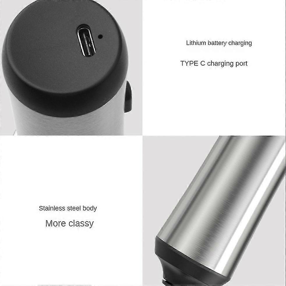 Milk frother, Cordless, Stainless - Steel Design with Stand, One - Touch Operation for Rich Foam