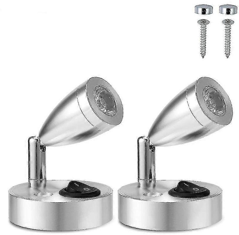 12v Led Spot Lampe de lecture Interrupteur réglable Lumière chaude pour camping-car caravane Intérieur de bateau Lumière LED--