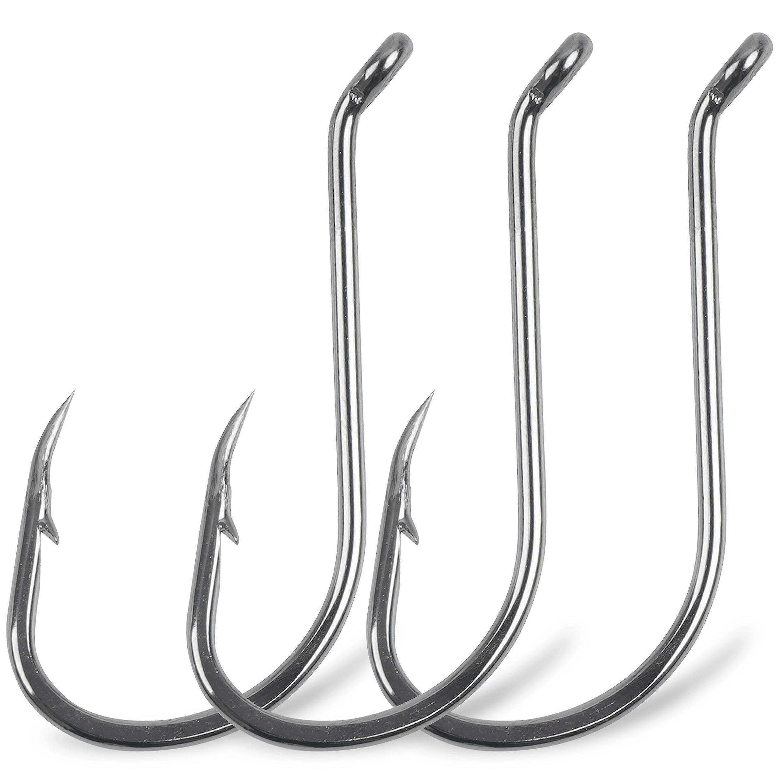 Octopus Fishing Hooks-120pcs Sport Circle Hooks Beak Offset Fishing Hooks Sharp High Carbon Steel
