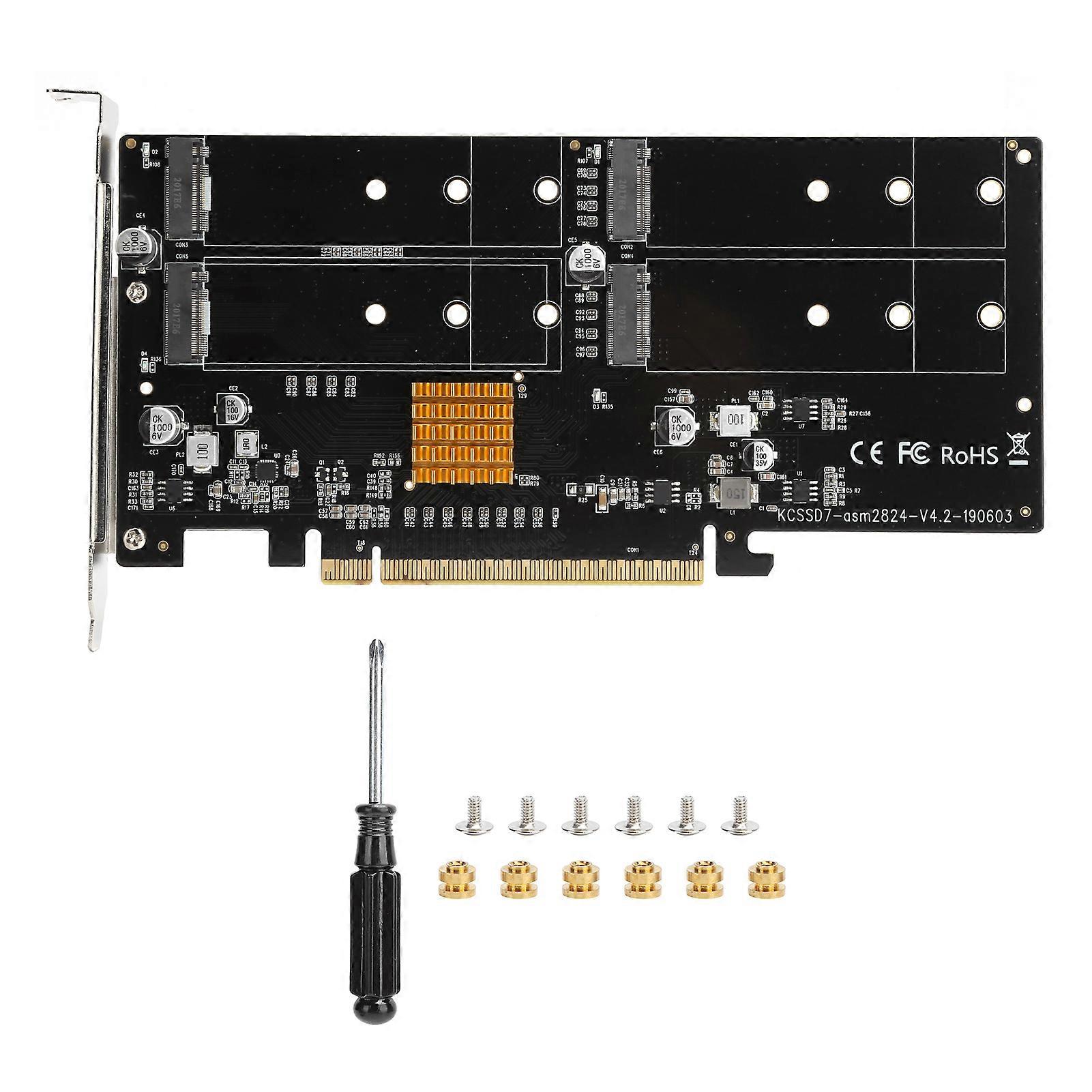 MAIWO PCI Express Network Adapter Desktop Computer Hard Disk Array Accelerator Card KCSSD7