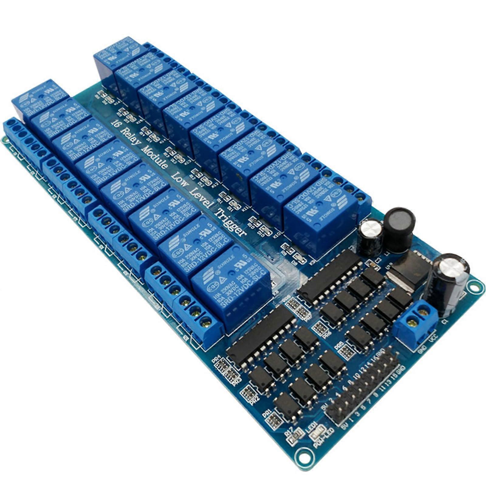 16-Channel 12V Relay Module Board for Arduino DSP AVR PIC ARM