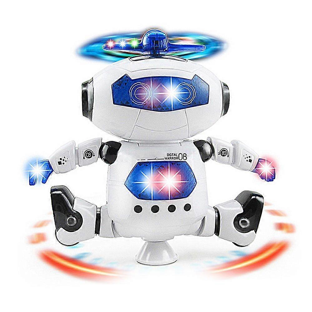 Musical Hiking Dance Dance Robot Toy For , Flashing Lights, 360 ° Body Spinning, Walking Bosys Fun Figure Toy