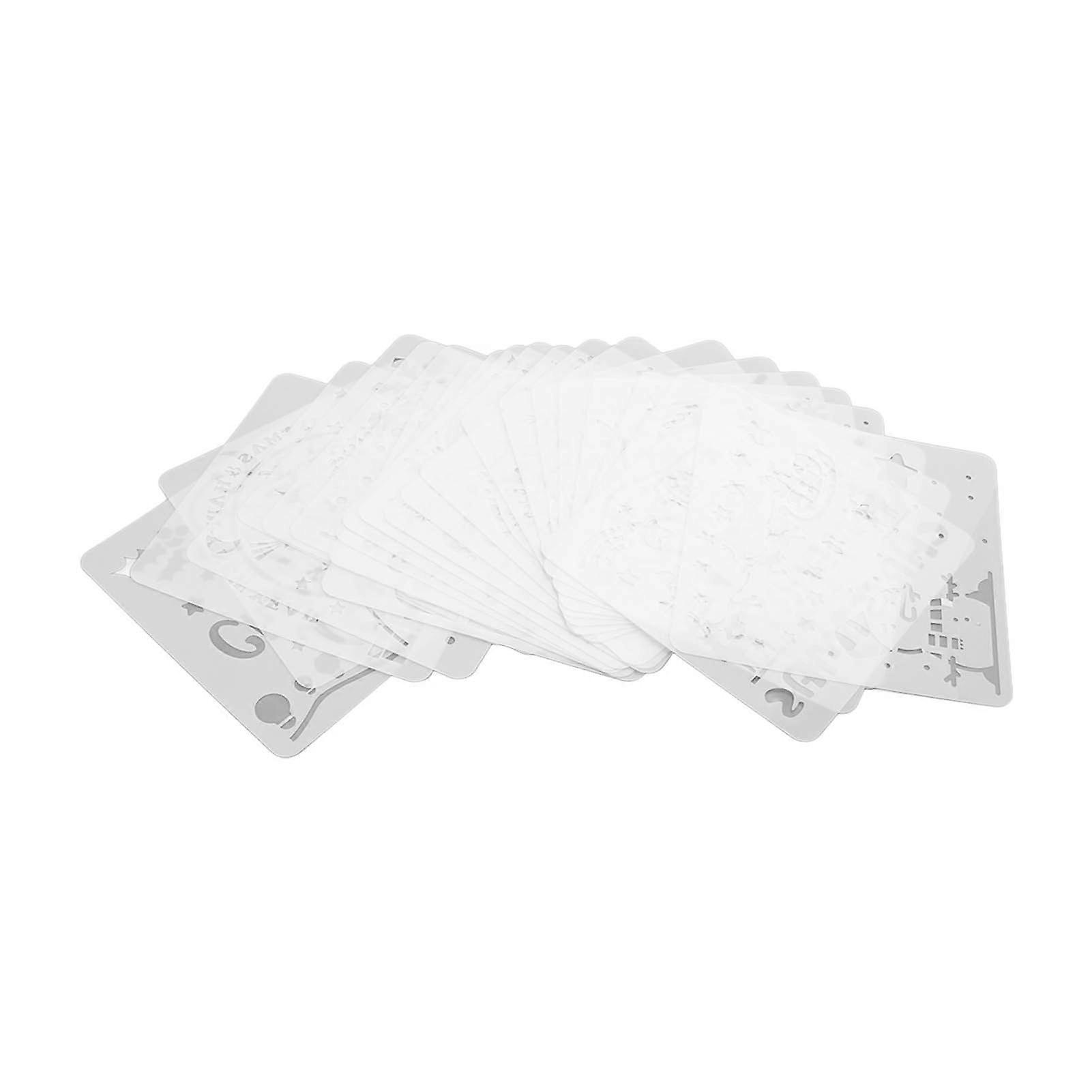 24pcs Wall Stencils, Reusable Christmas Templates for DIY Crafts