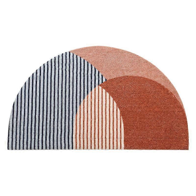 Bath Mat Non-Slip Absorbent Bathroom Adventure Rug-Semi-Circle 45*65cm