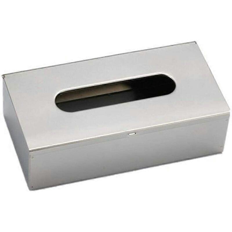 Stainless Steel Tissue Box, Cosmetic Tissue Box, Tissue Dispenser, Rectangular Box Dispenser for Home Office Vehicles