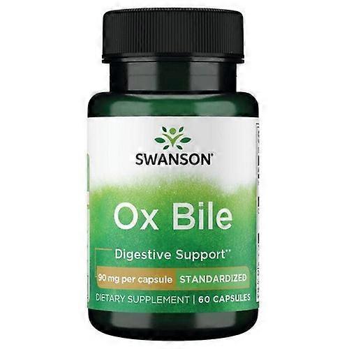Swanson 维生素牛胆汁标准化，90 毫克，60 粒胶囊
