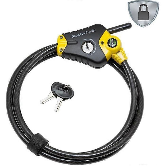 MASTER LOCK Justerbar stöldskyddskabel - Justerbar längd från 30 cm till 4,5 m
