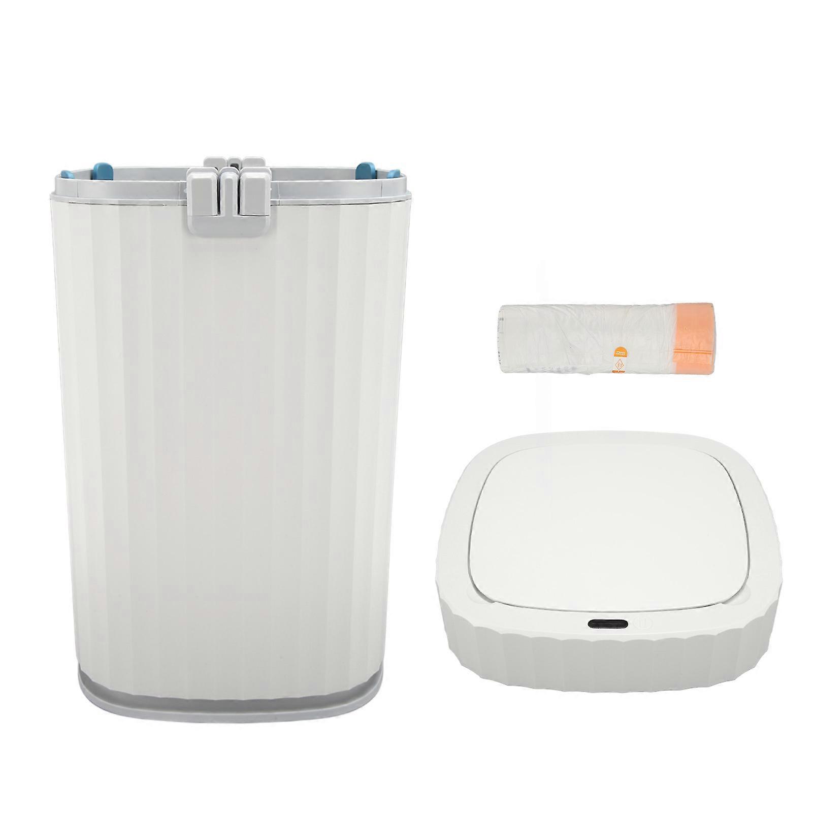 15L Automatic Smart Trash Can Touchless Motion Sensor Garbage Can for Kitchen Bathroom Bedroom