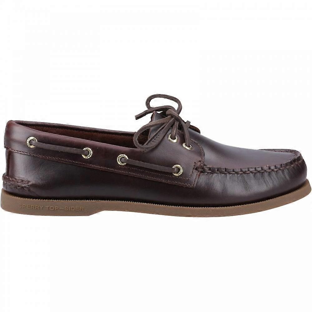 سبيري أصيل 2 عين للرجال | أماريتو | أحذية قارب موكاسين مخيط يدويا رجالي