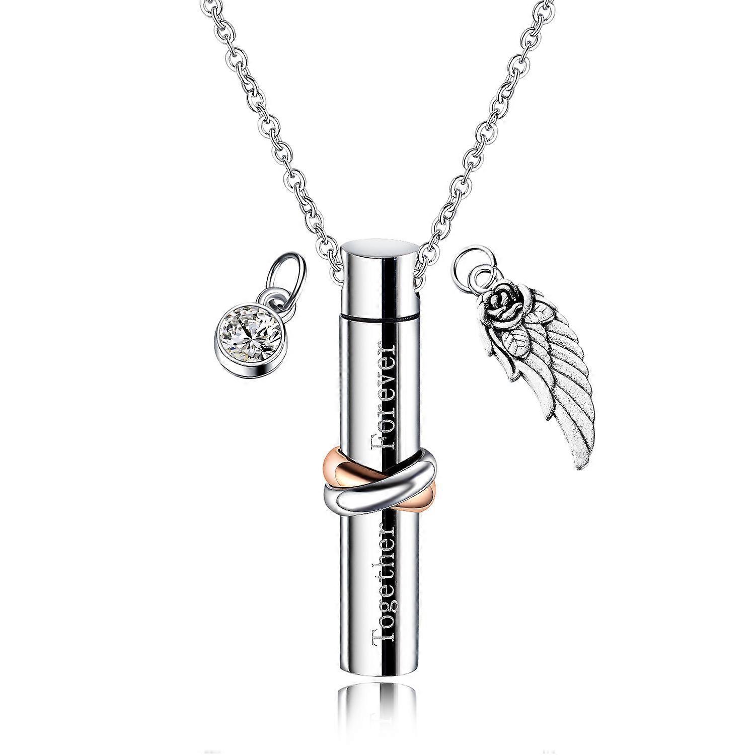 Stainless Steel Ashes Urn Pendant Necklace – Africa Shape – Cremation Jewelry