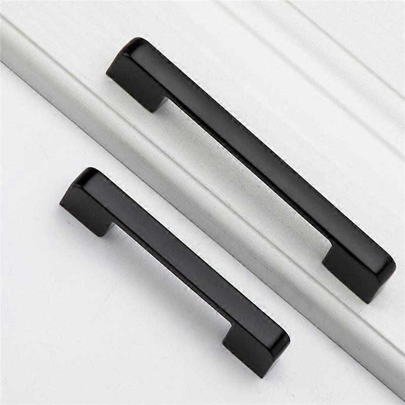 10Pcs Black Handles for Furniture Cabinet Knobs and Handles 96mm