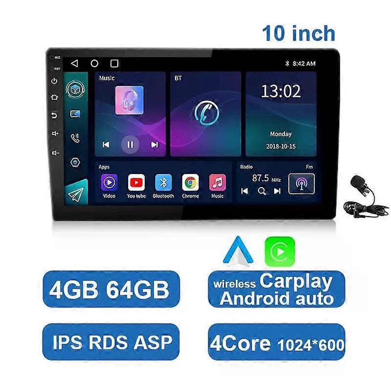 ESSGOO Carplay Android Auto Autoradio 2 Din 7 9 10 Zoll Android 2G 32G Universal Multimedia Player Autoradio Stereo Bluetooth