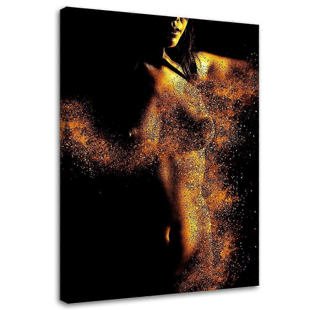 Lienzo, Mujer en polvo de oro - 40x60