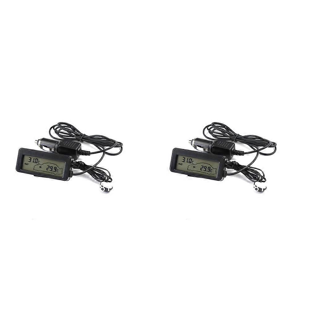 2x Backlight Lcd Auto / Outside Temperature Blue