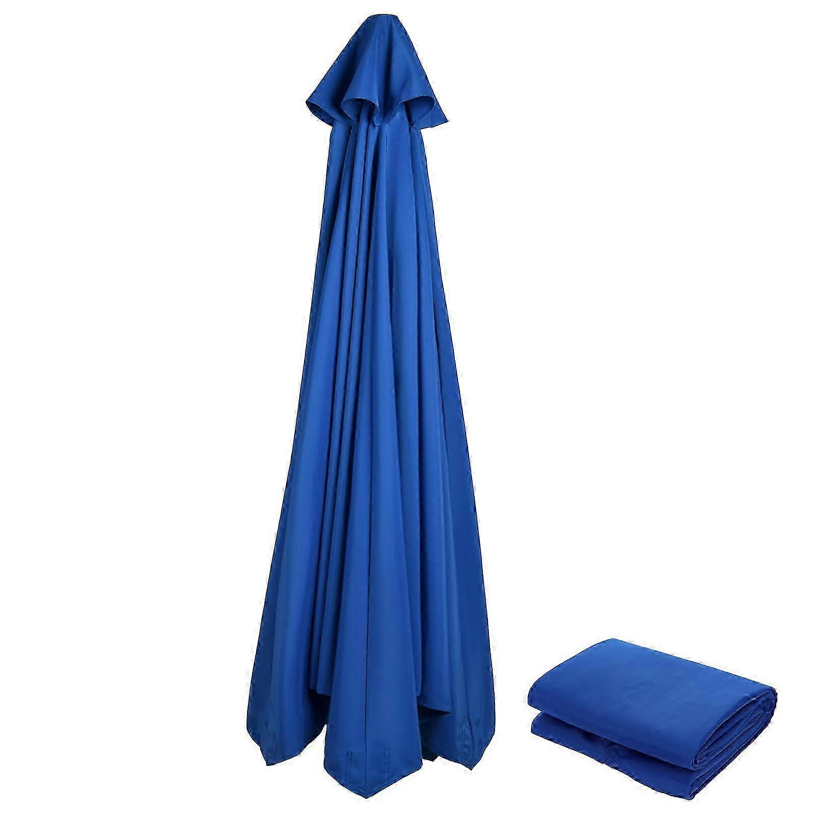 חופת בד בלבד החלפת שמשיה לפטיו הגנת UV מטריית בסיס גוון מתאים ל-3 מטר 6 עצם שמשייה חיצונית