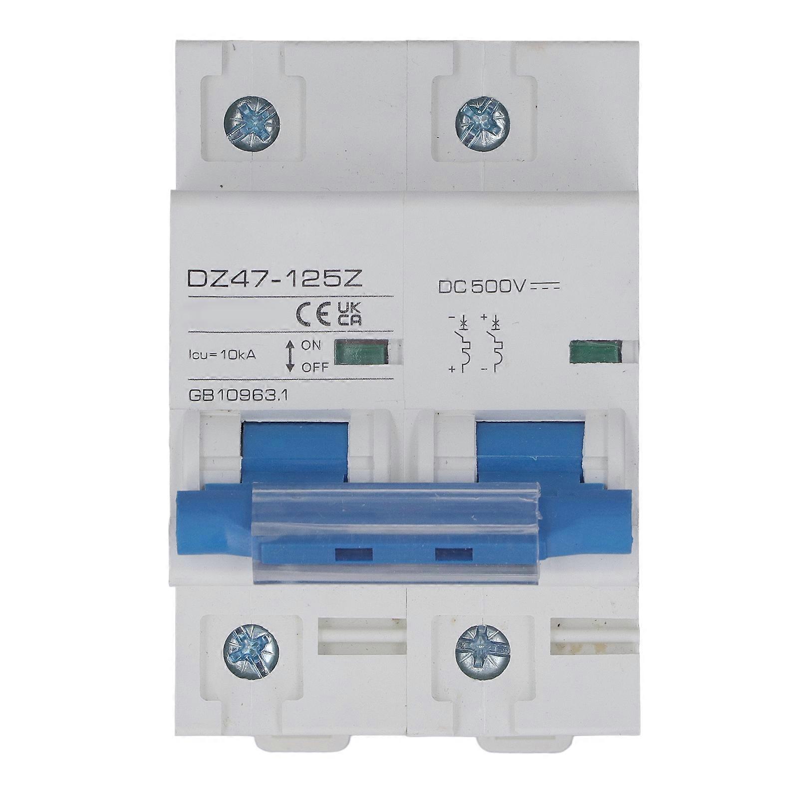 Circuit Breaker 10KA 2P Professional DC Disconnect Switch for Solar PV System DC500V