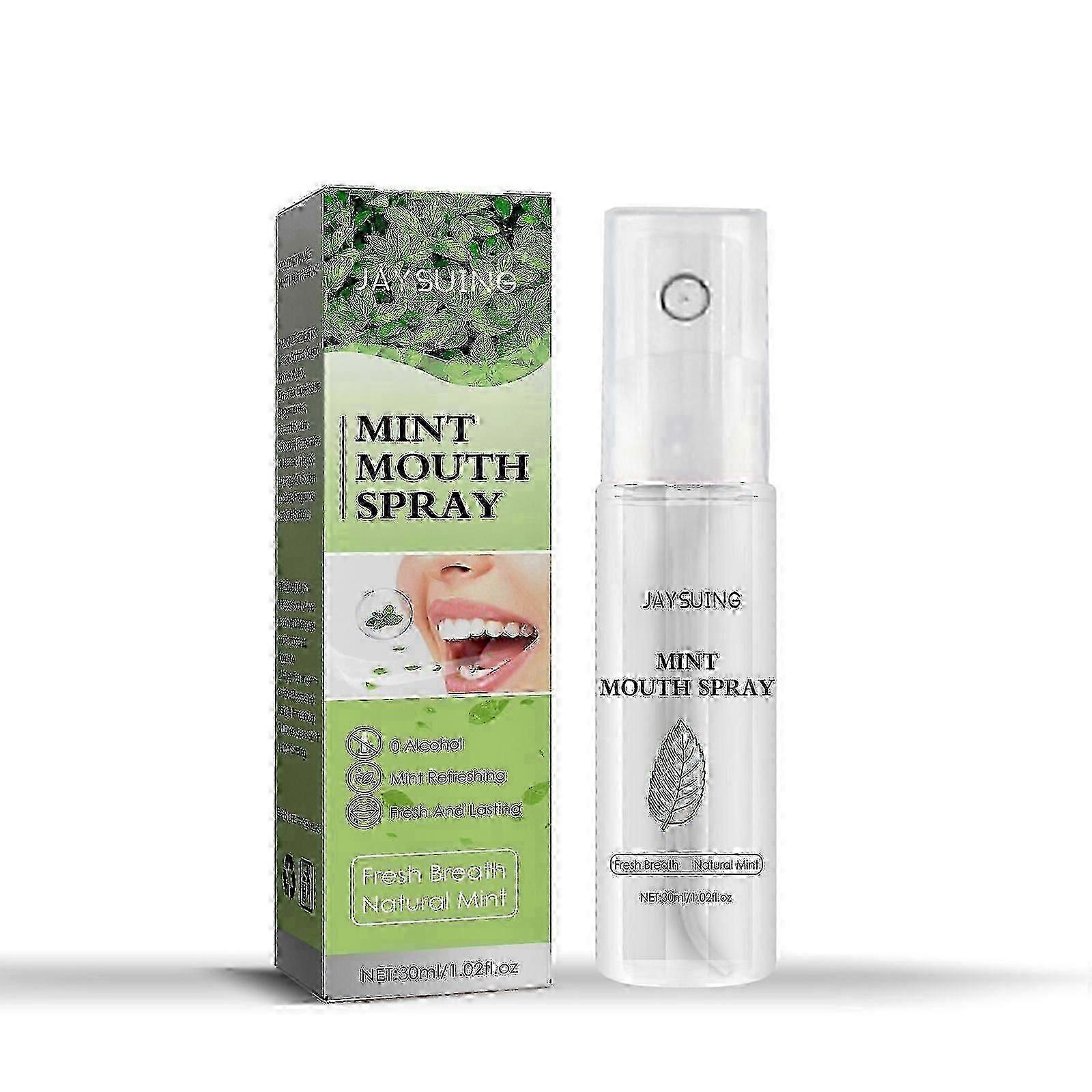 Breath Fresher, Retain Fragrance Remove Odor Portable Minty Breath Freshening Spray