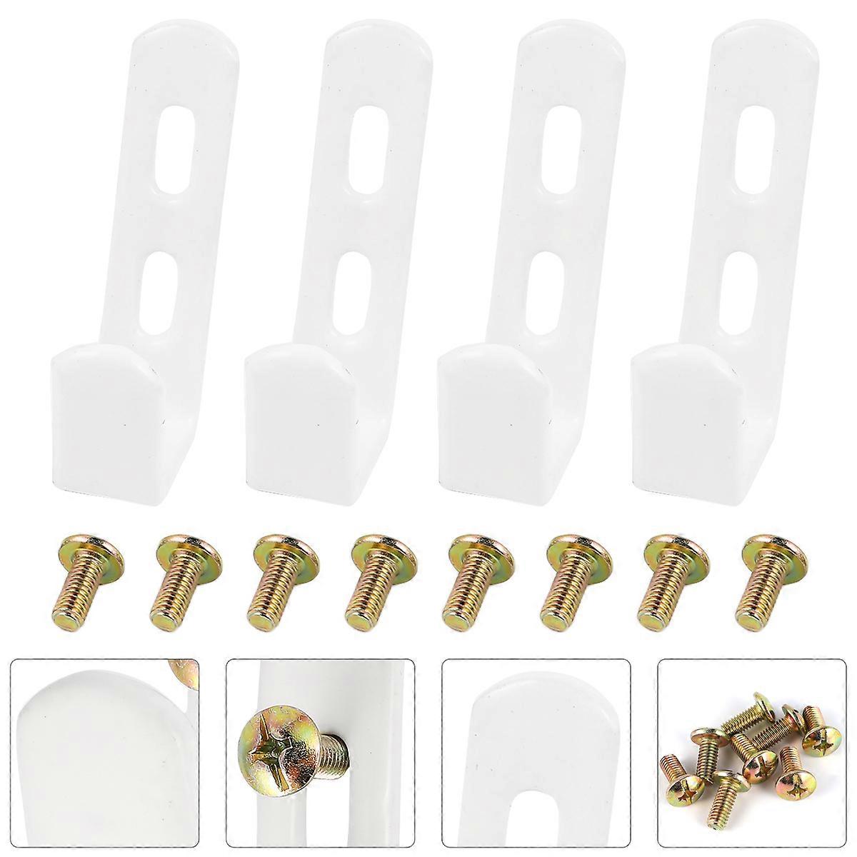 White Bunk Bed Ladder Holders for Hanging 4Pcs Ladder Hooks