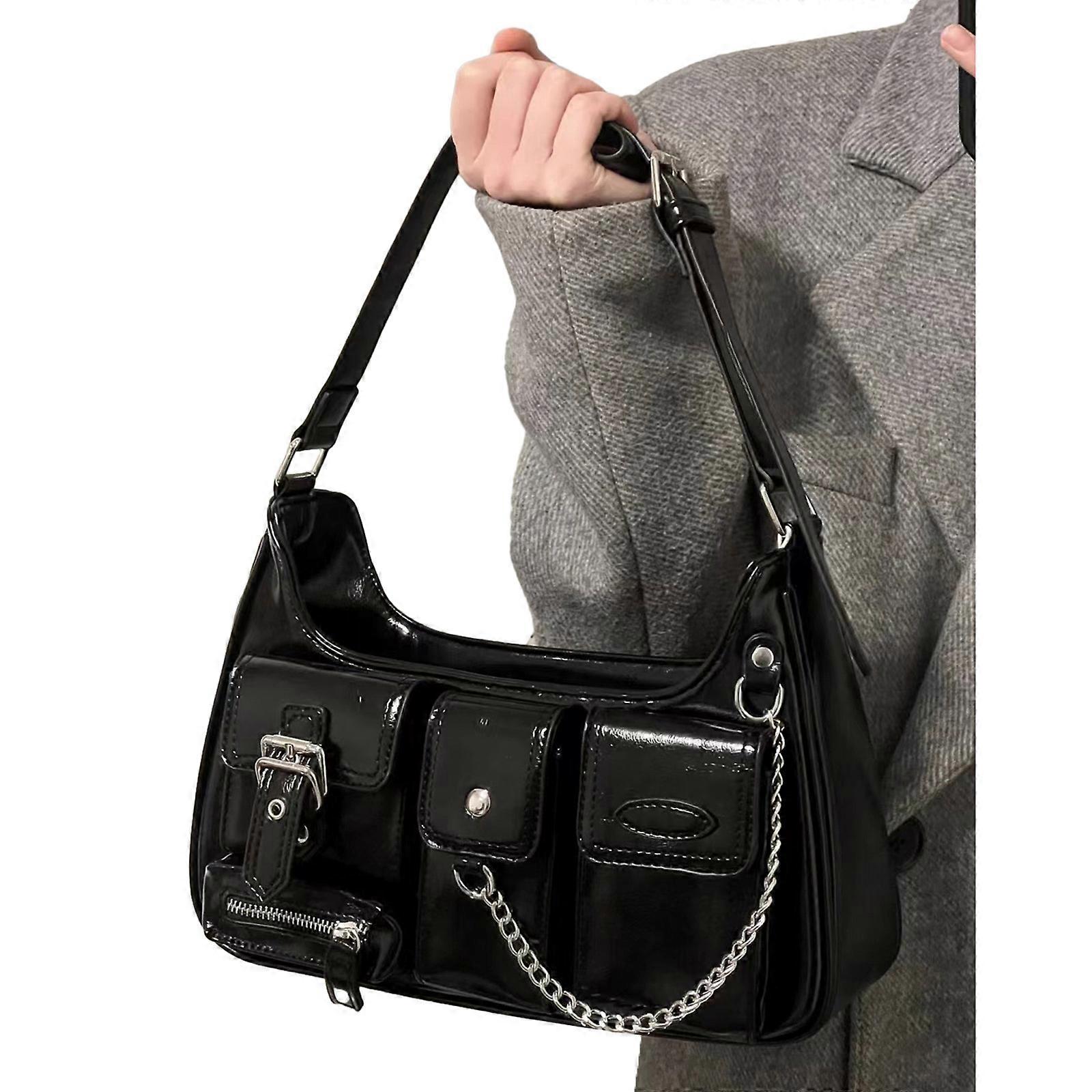 Fashionable Motorcycle Bag with Multiple Pockets Adjustable Shoulder Strap Suitable for Professionals and Traveler
