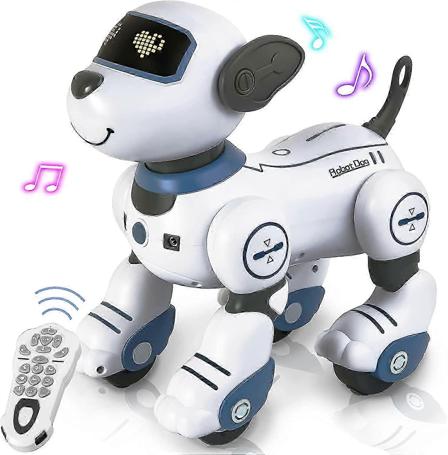 Remote Control Robot Dog For Boys Girls Age 3 4 5+,programmable Interactive Smart Dancing Walking Rc Robot Dog Toys With Touch Function, Voice Contr
