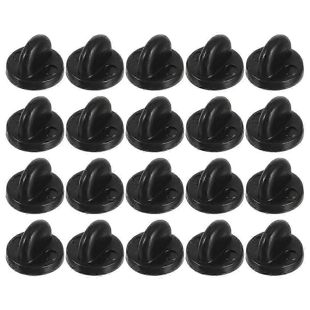 200pcs Caps PVC Pin Backs Keepers Replacement Brooch Clasp