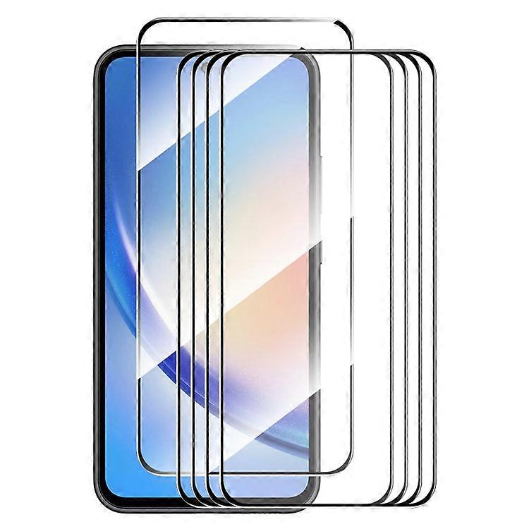 ENKAY HAT PRINCE 5PcsはSamsung Galaxy A35 5Gスクリーンプロテクター2.5Dシルク印刷フルグルー保護フィルムと互換性があります