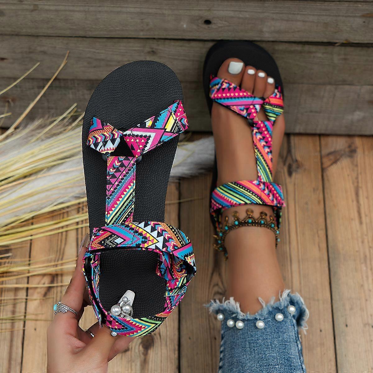 Women's Summer Beach Sandals with Hemp Rope