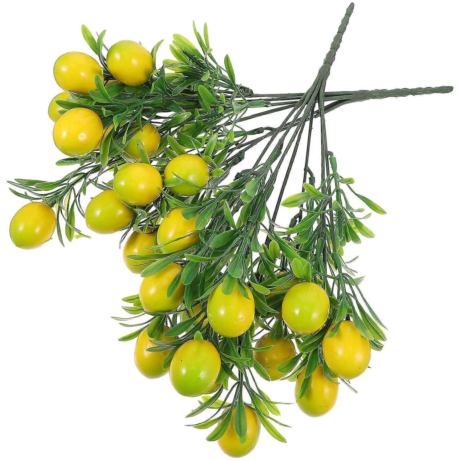 Plastic fruit branches for effortless home decor and realistic charm