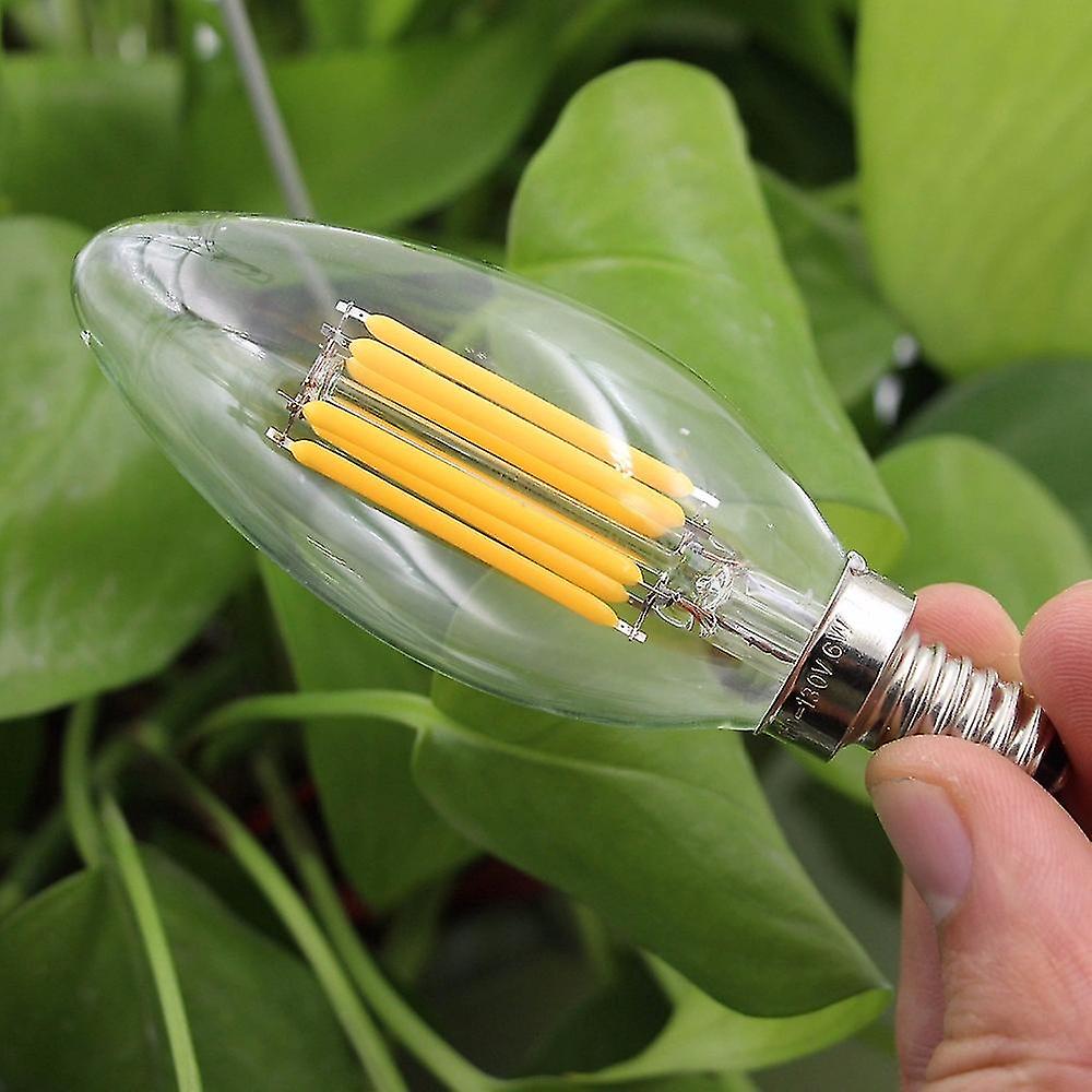 E14 Led Candelabra Bulb,6w 2700k Warm White With Base