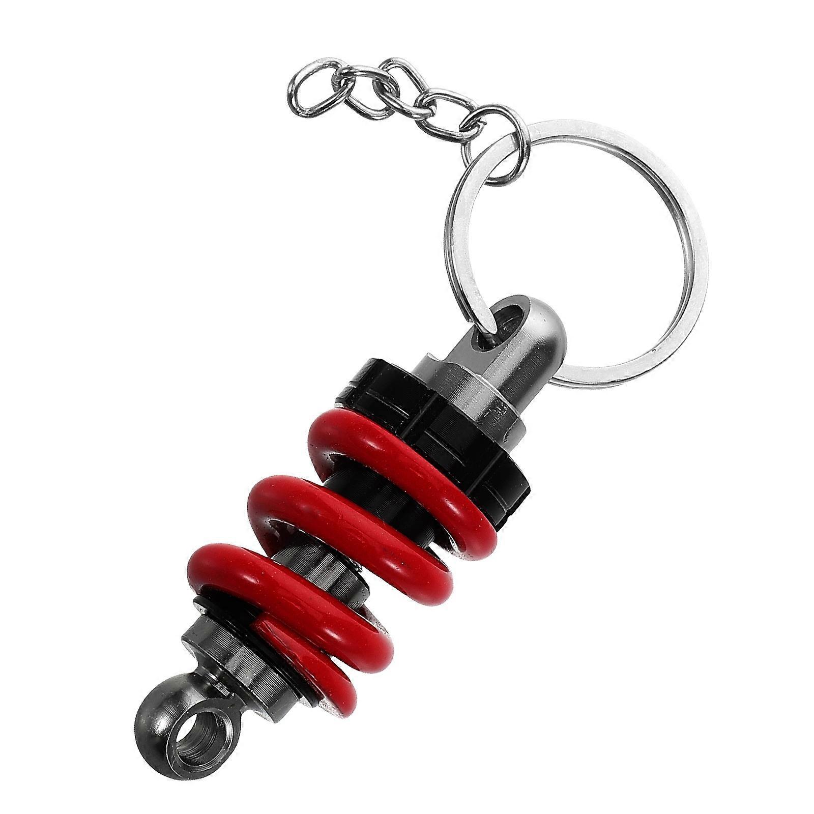 Motorcycle Key Ring Shock Absorber Unique Keychain Tag for Enthusiasts Lightweight Portable Elegant Design Reflecting Motorbike Passion for Men