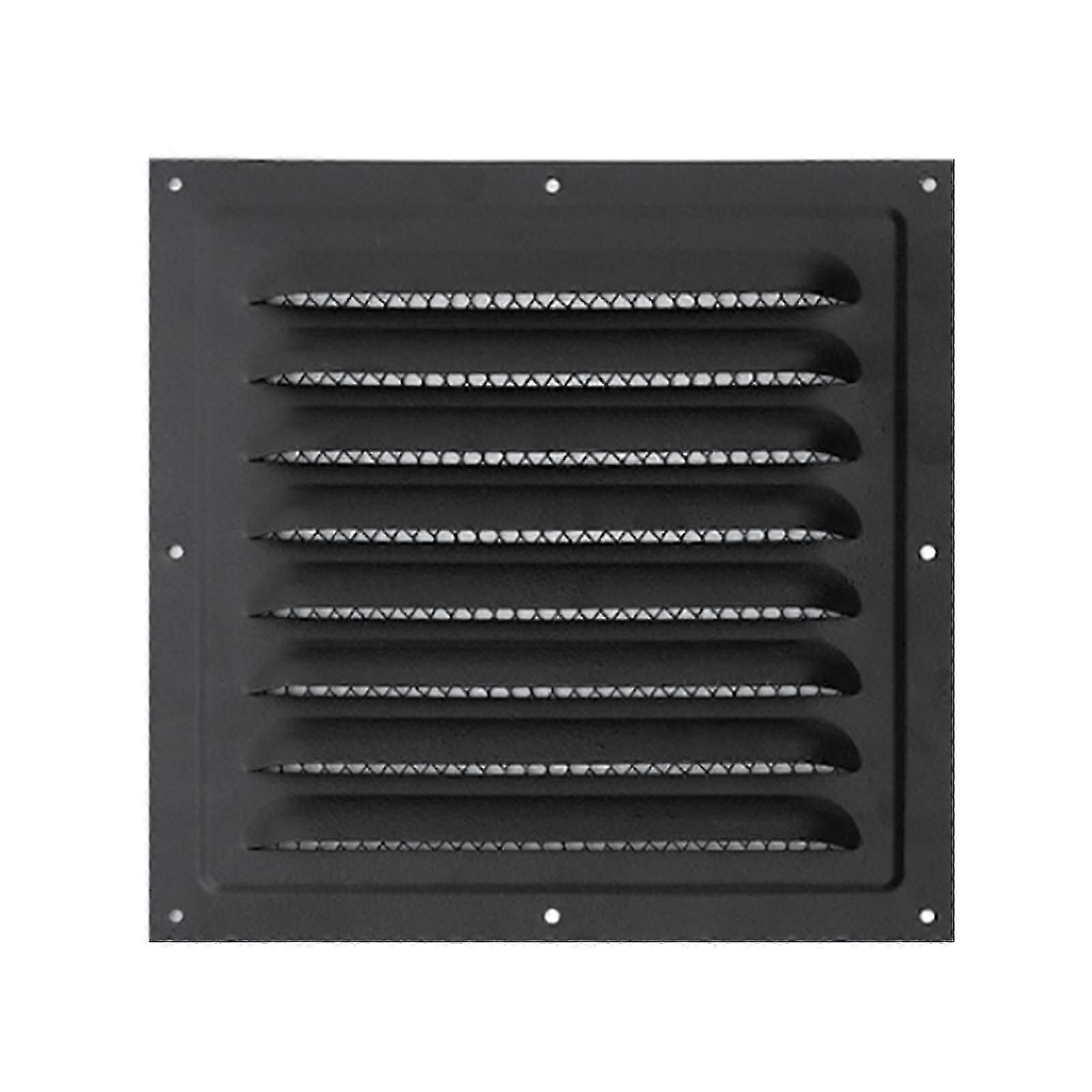 Kitchen Ceiling Sidewall 15x15cm White Metal Grid-Louver Vent Cover
