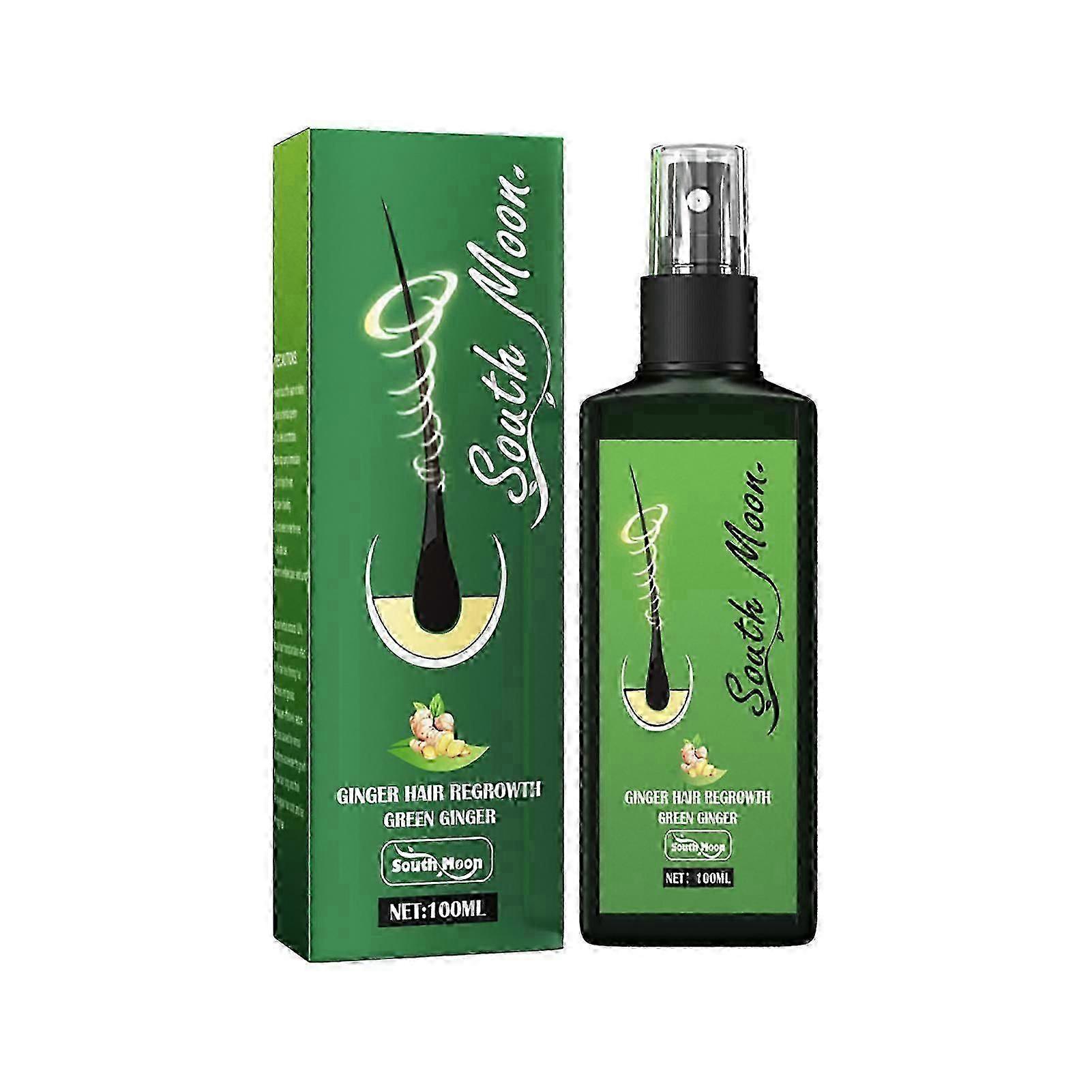 1/2/3Pcs 100ml Green Ginger Hair Growth Spray Serum Natural Anti Hair Loss Products
