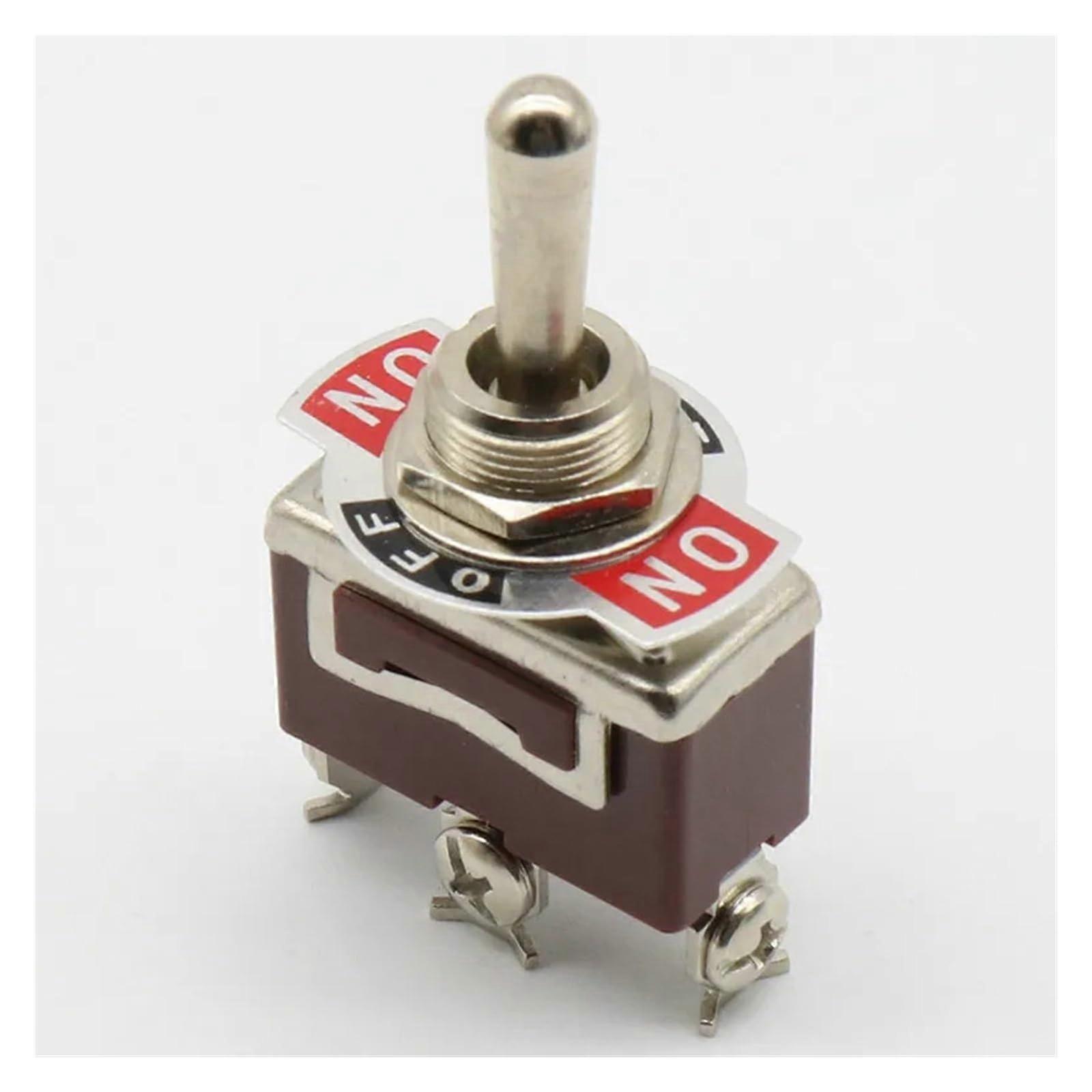 Silver Contacts 3 Screw momentary Toggle Switch,(ON) Off (ON) Spring