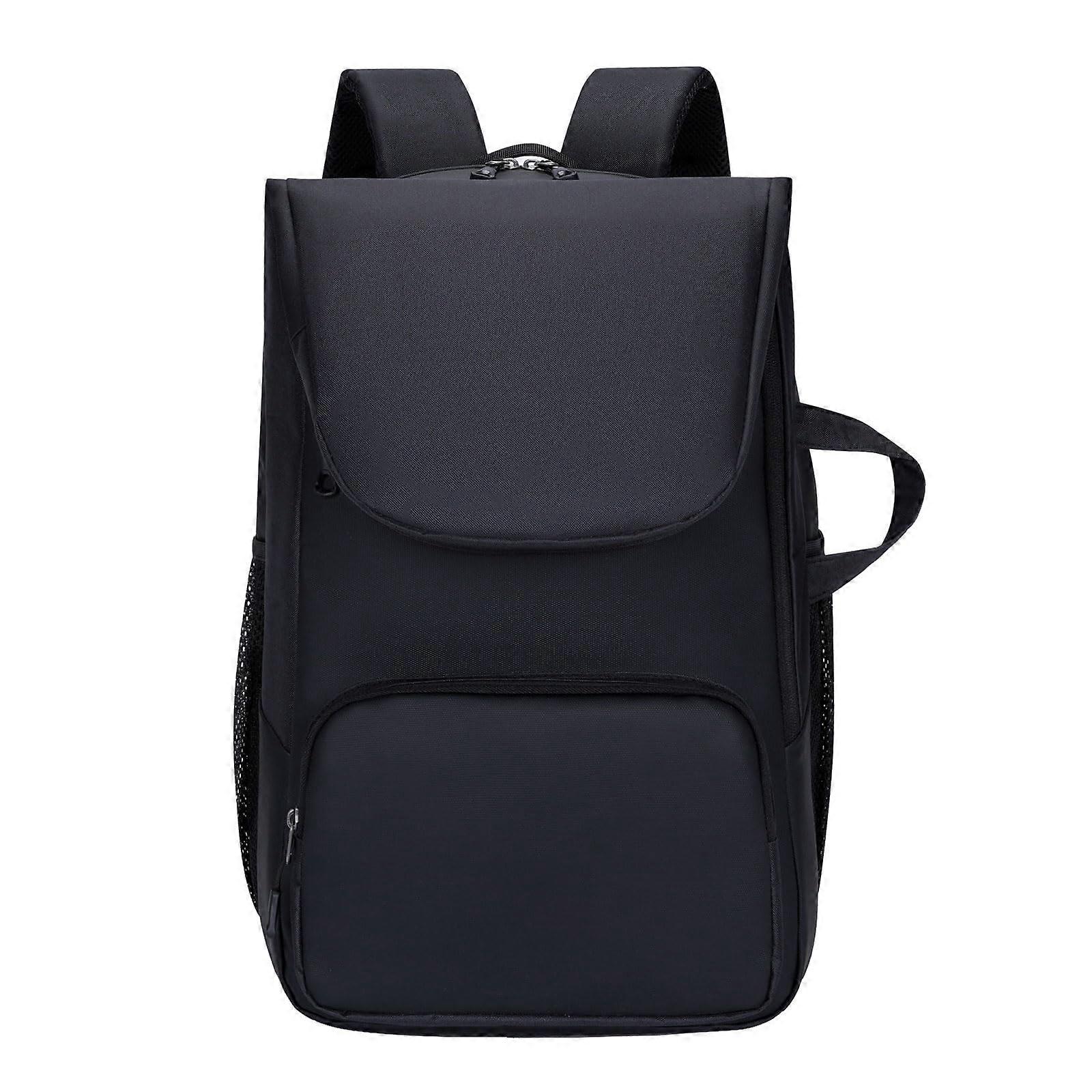 Badminton Bag with Separate Shoe Pocket, Large Capacity Racket Backpack for 2 Racquets, Black 31x21x47CM