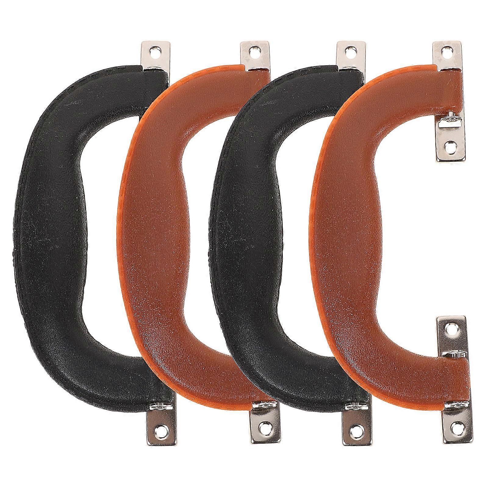 Furniture Hardware Handle Plastic Handles For Cabinets And Drawers Rectangular Simple Design 4Pcs