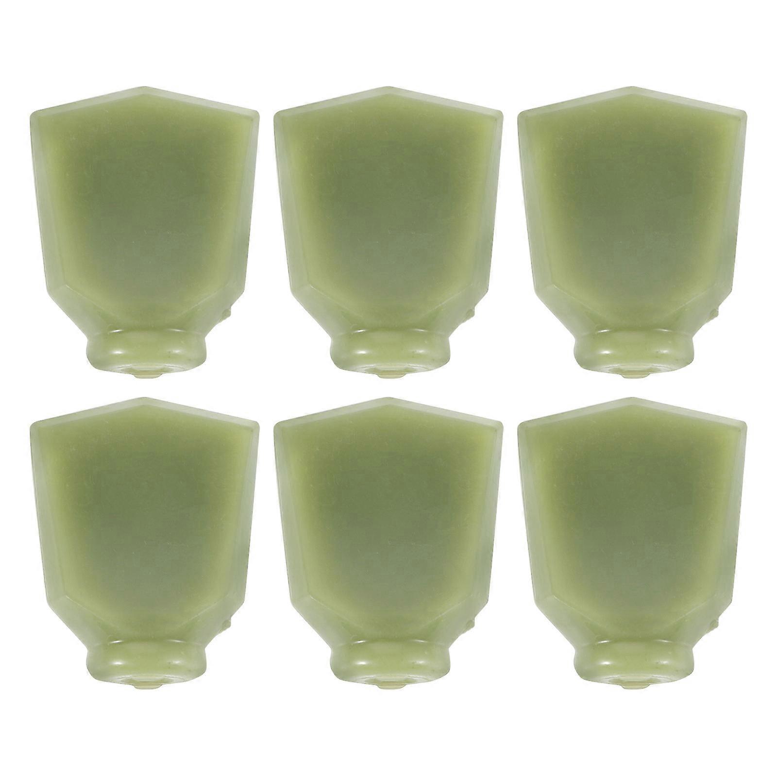 Guitar Tuning Peg Handles Tuner Cap Easy Installation Replacement Handle Olive Green 2.00X1.60X0.80CM Tuning 6Pcs