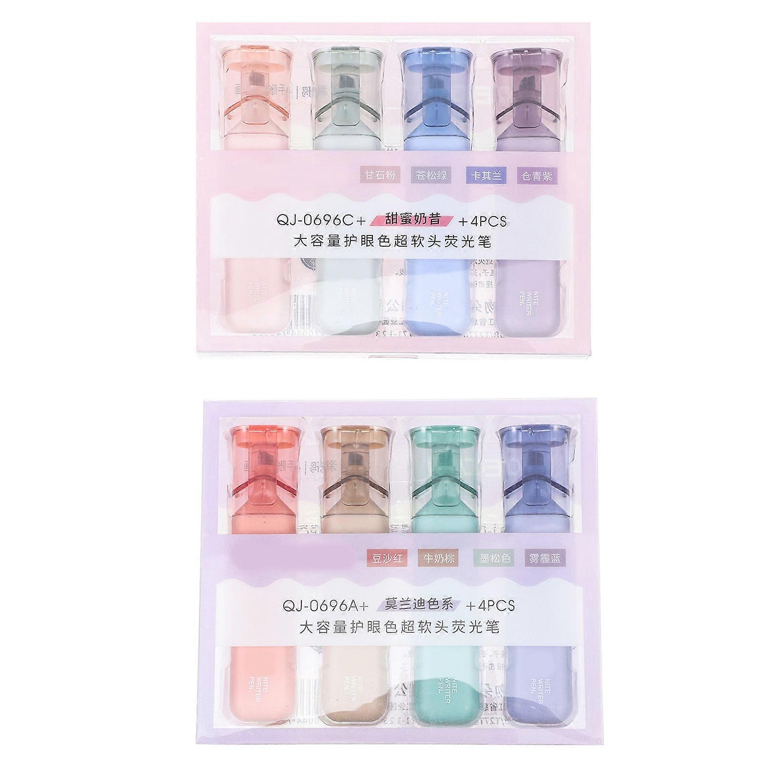 Practical Markers Plastic Special Shape No Ink Leakage 8Pcs