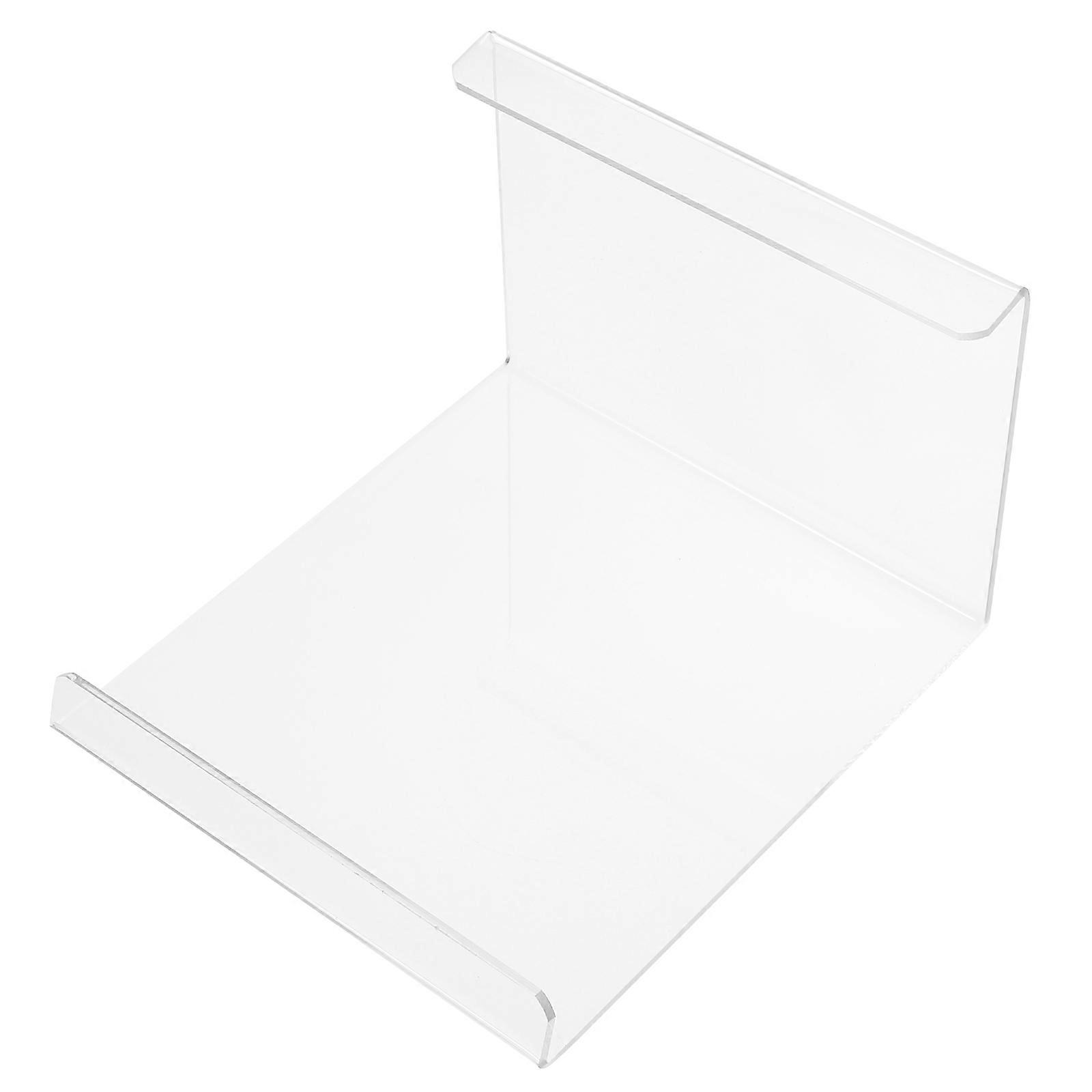 Acrylic Frying Pan Display Rack for Cookware Storage and Organization in Kitchen White