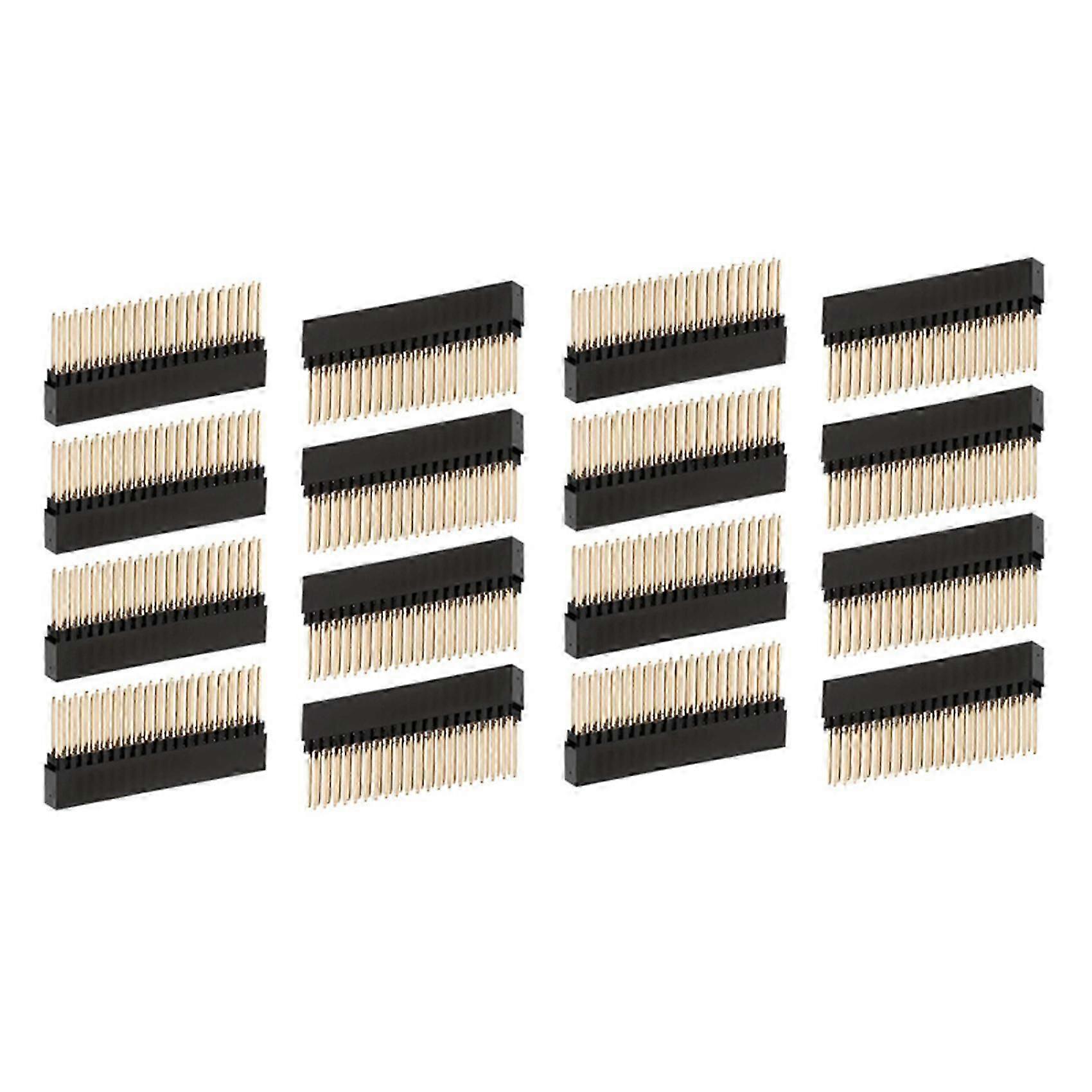 16PCS,2X20(40 Pin) Extra Tall Female 0.1 Inch Pitch Stacking Header for Raspberry Pi A+/B+/Pi 2/Pi