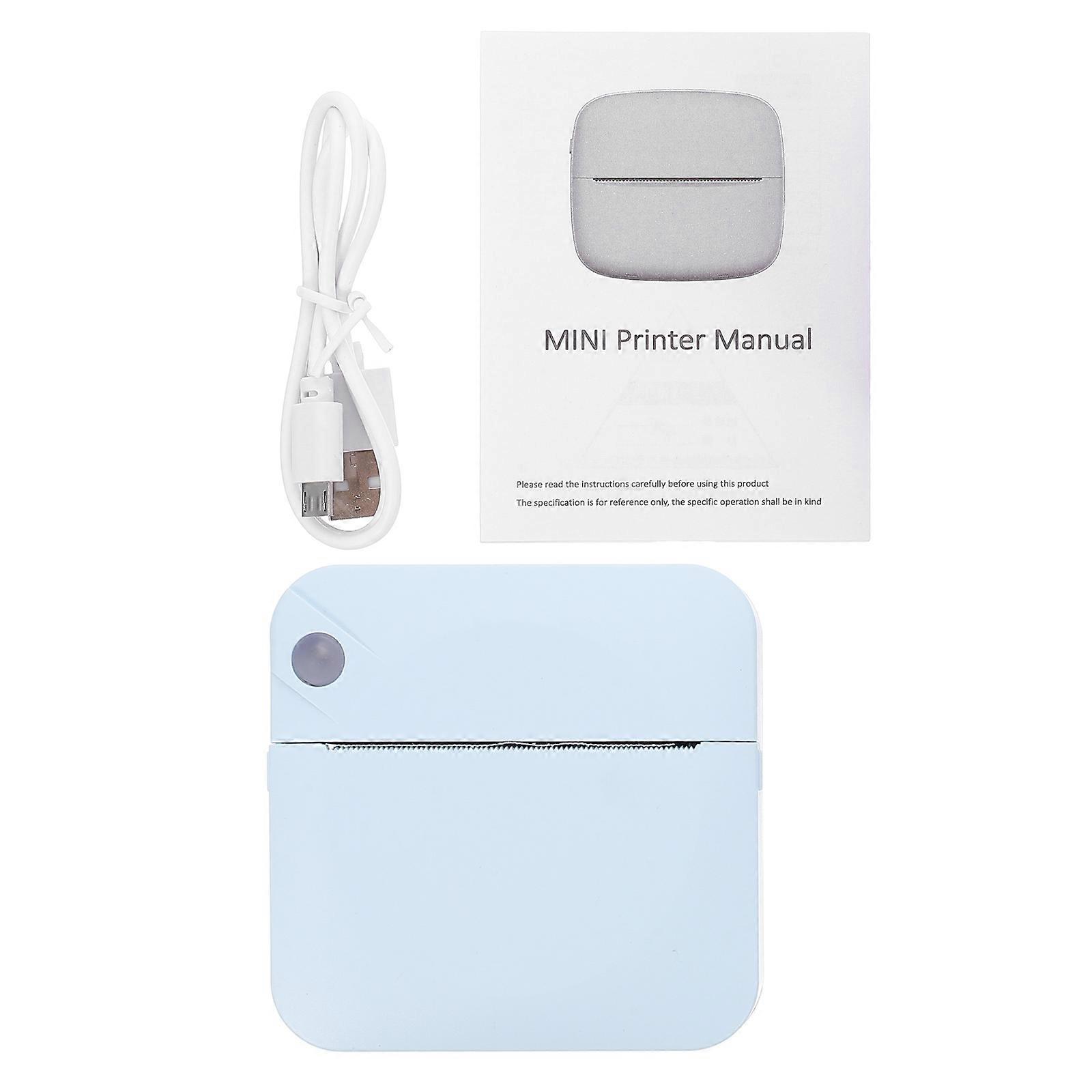 Compact Portable Thermal Label Printer for Smartphone – Lightweight ABS Material Sticker and Barcode Printing Machine for Home and Office Use