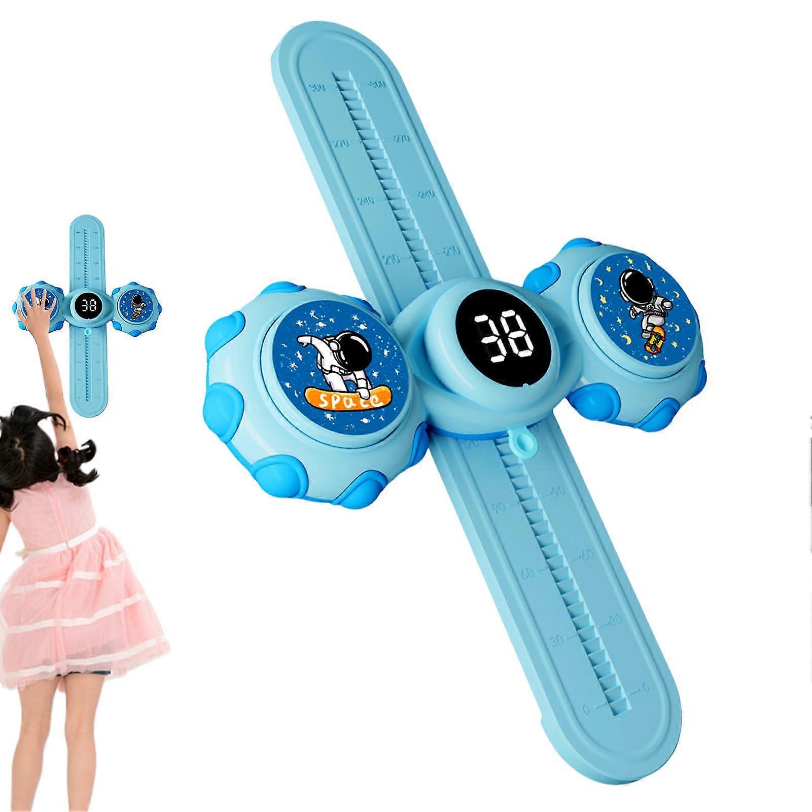 Hochtrainings-Touch-Zähler Smart LED Height Trainer Tool With Voice Transmission For Kids 38x27x6.5 cm Blue